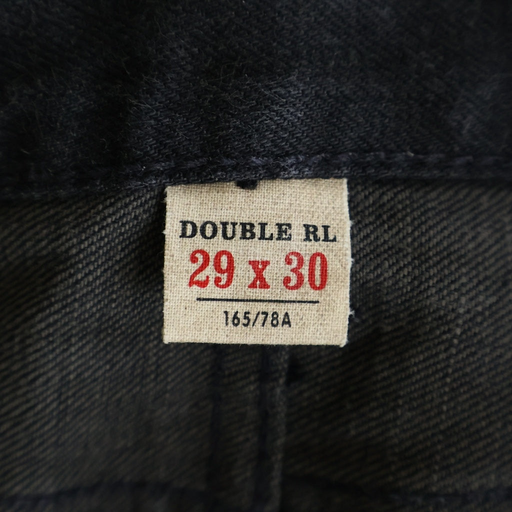 RRL(ダブルアールエル) ストレート デニムパンツ ブラック 782504838004