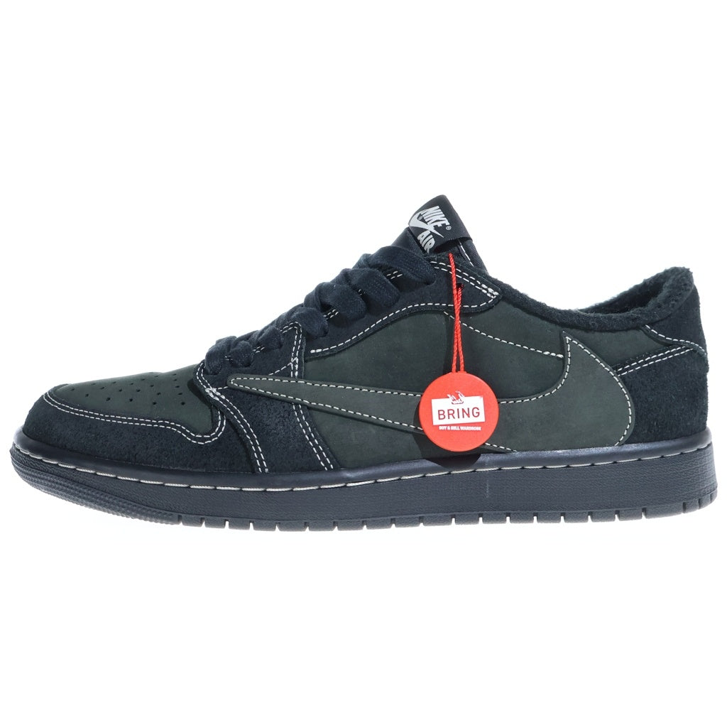 NIKE(ナイキ) ×TRAVIS SCOTT AIR JORDAN 1 LOW OG SP BLACK PHANTOM トラヴィススコット エアジョーダン ブラックファントム ローカットスニーカー ブラック US10/28cm DM7866-001