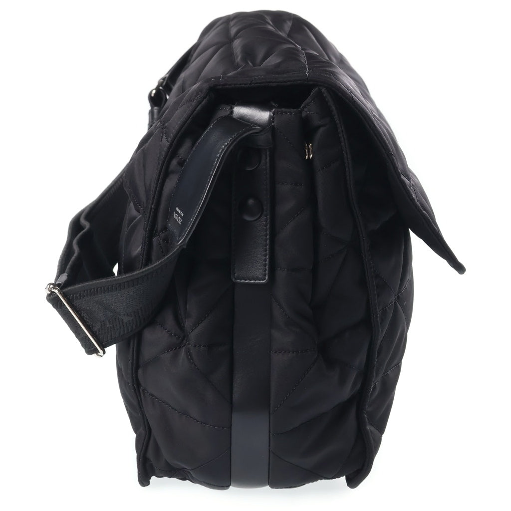 PRADA(プラダ) リナイロン キルティングショルダーバッグ ブラック 2VD057 シルバー金具