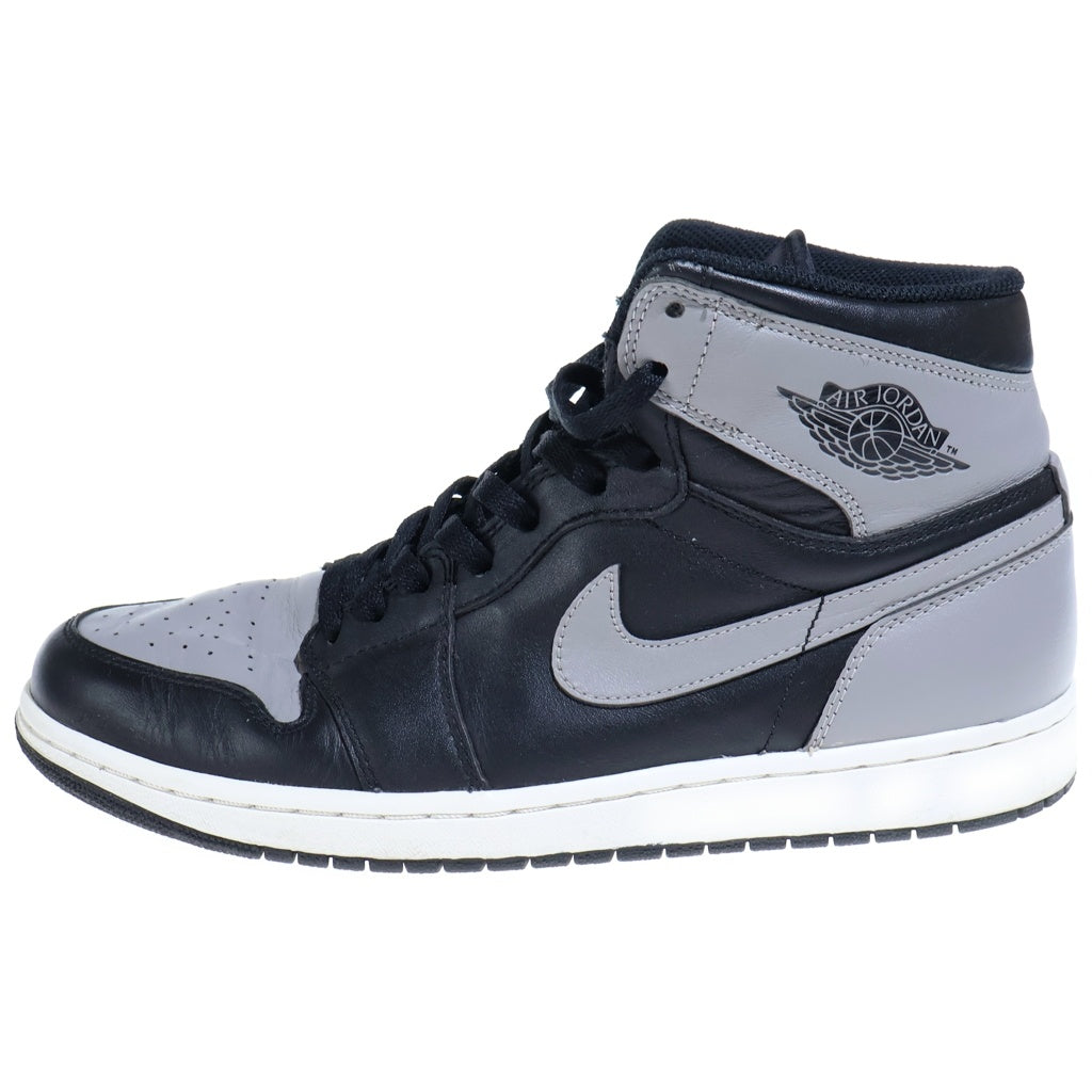 NIKE(ナイキ) AIR JORDAN1 RETRO HIGH SHADOW エアジョーダン1 レトロ シャドウ ハイカットスニーカー ブラック/グレー US10/28cm 555088-014