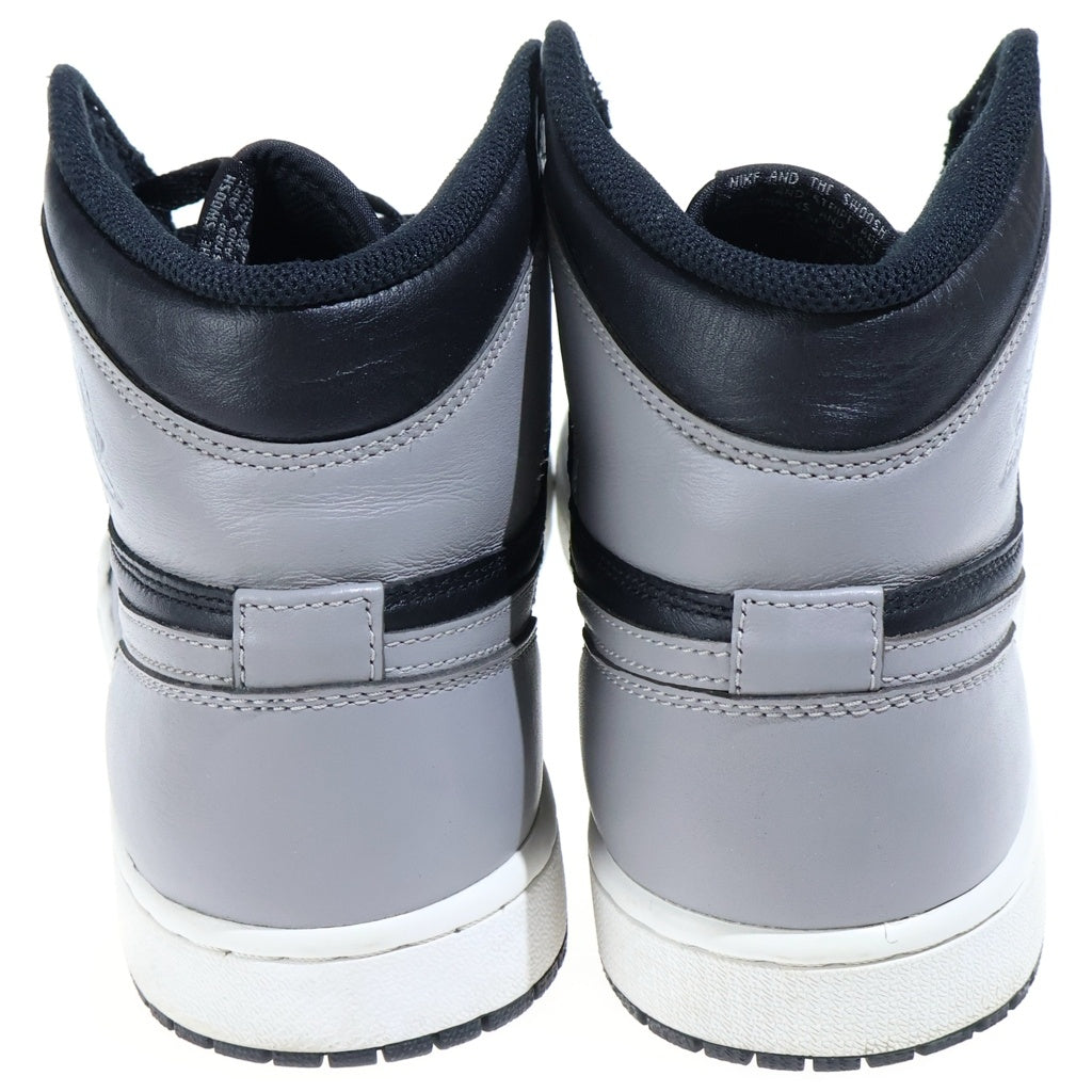 NIKE(ナイキ) AIR JORDAN1 RETRO HIGH SHADOW エアジョーダン1 レトロ シャドウ ハイカットスニーカー ブラック/グレー US10/28cm 555088-014