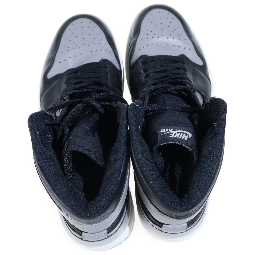 NIKE(ナイキ) AIR JORDAN1 RETRO HIGH SHADOW エアジョーダン1 レトロ シャドウ ハイカットスニーカー ブラック/グレー US10/28cm 555088-014