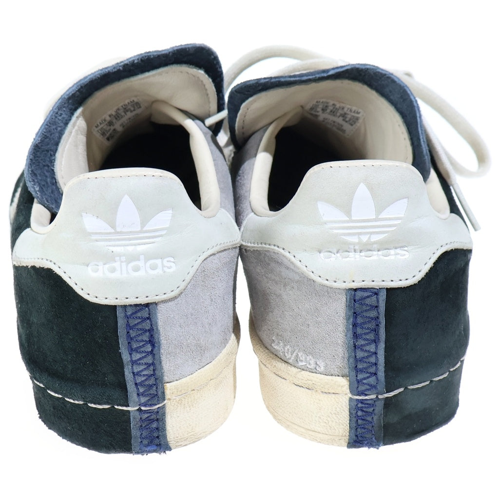adidas(アディダス) ×Shun Hirose Recouture CAMPUS 80s ヒロセ シュウ aka リクチュール キャンパス スエード ローカットスニーカー ネイビー/レッド US10.5/28.5cm FW7620