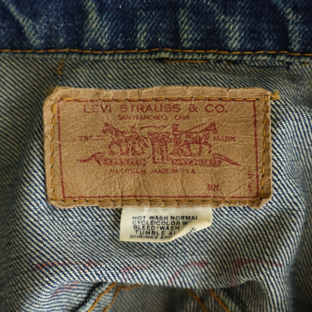 Levi's(リーバイス) 90S VINTAGE ヴィンテージ 4TH 70505 デニム トラーーカージャケット インディゴ
