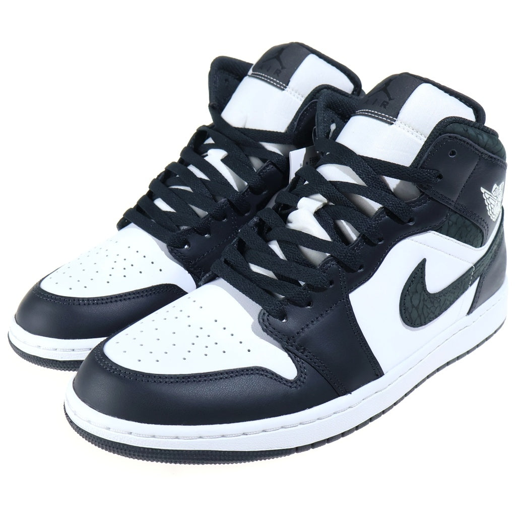 NIKE(ナイキ) AIR JORDAN 1 MID PANDA ELEPHANT SAFARI FB9911-001 エアジョーダン1 ミッド パンダ サファリ ハイカットスニーカー ホワイト/ブラック US11/29cm