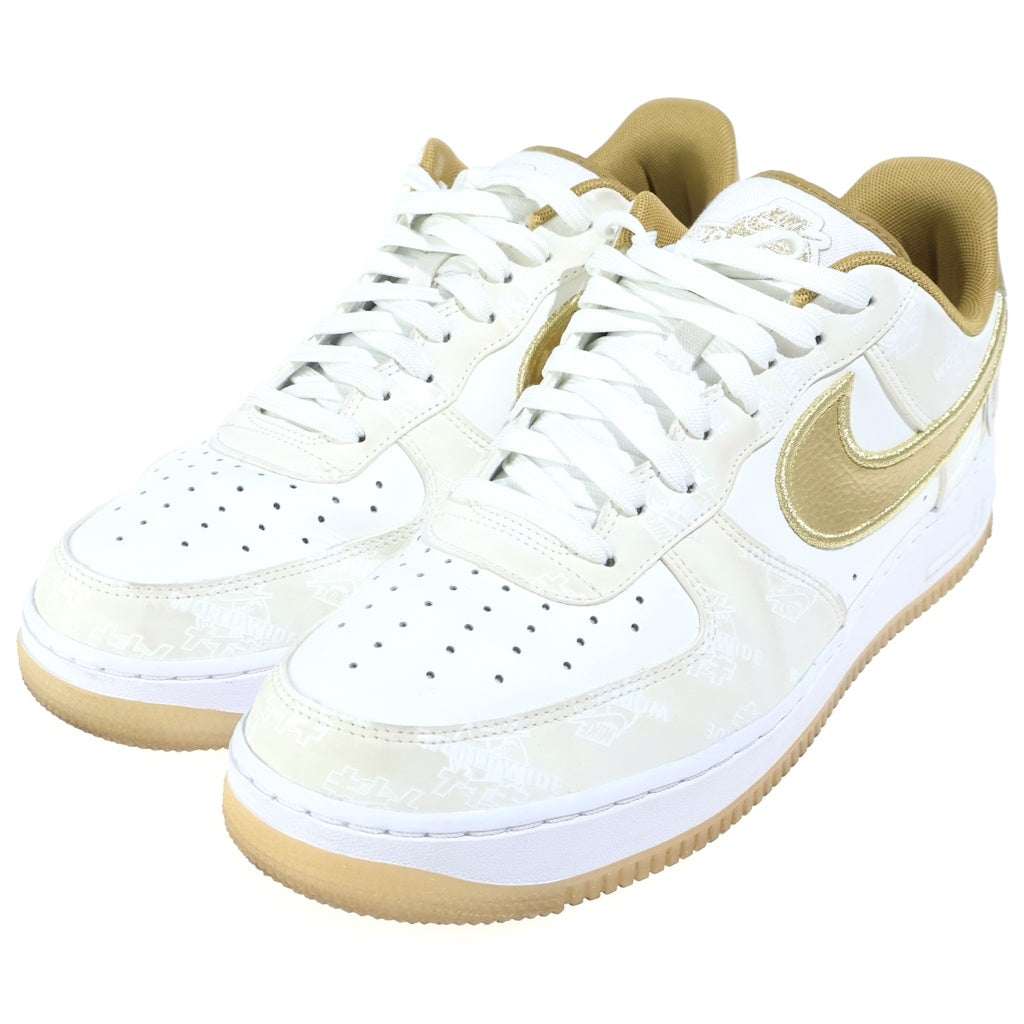 NIKE(ナイキ) WORLD WIDE PACK AIR FORCE 1 KATAKANA DA1343-170 ワールドワイドパック エアフォース1 カタカナ ローカットスニーカー ホワイト/ゴールド US10.5/28.5cm
