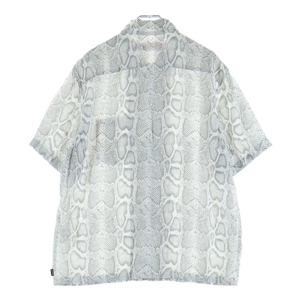 SUPREME(シュプリーム) 24SS Snake S/S Shirt スネーク パイソン柄 半袖シャツ ホワイト