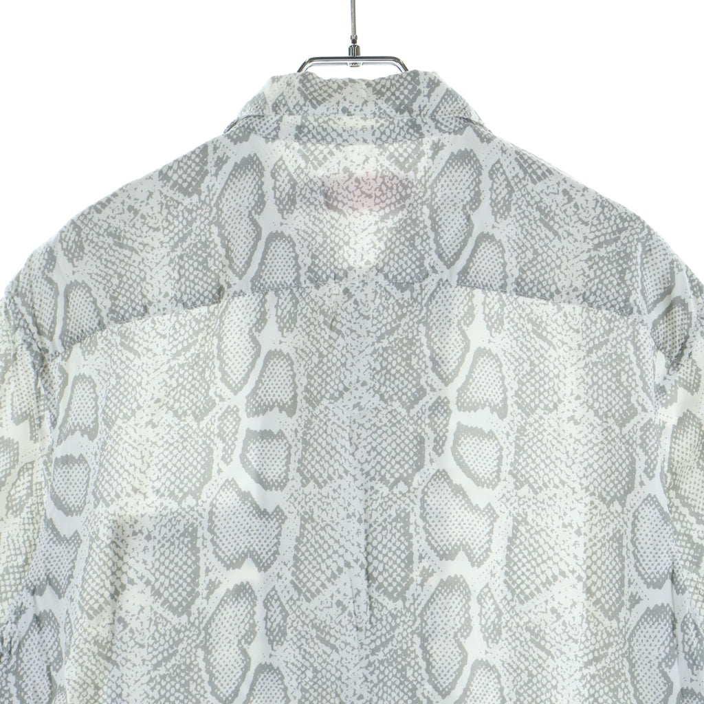 SUPREME(シュプリーム) 24SS Snake S/S Shirt スネーク パイソン柄 半袖シャツ ホワイト