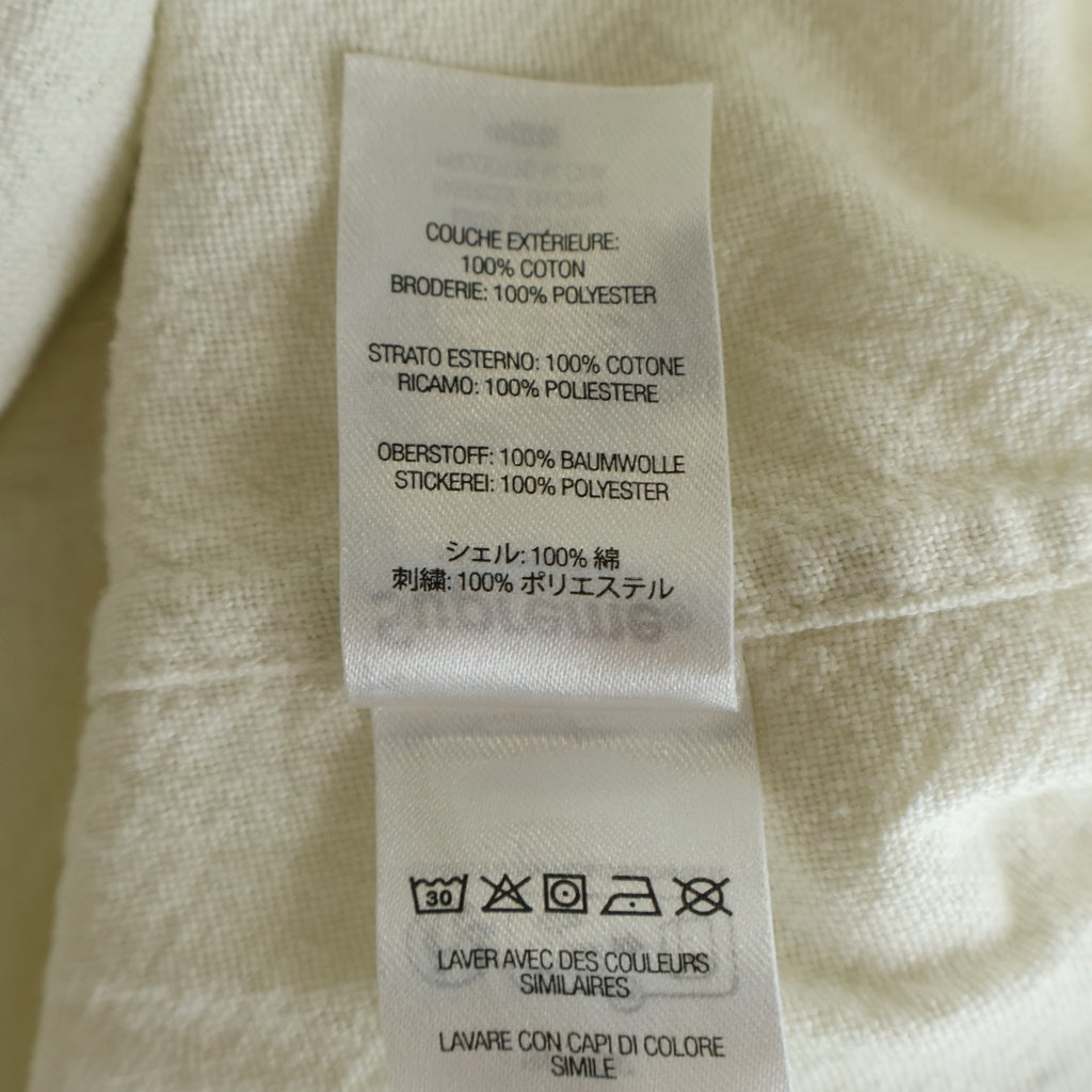 SUPREME(シュプリーム) 23SS Needlepoint S/S Shirt ニードルポイント バラ刺繍 半袖シャツ アイボリー