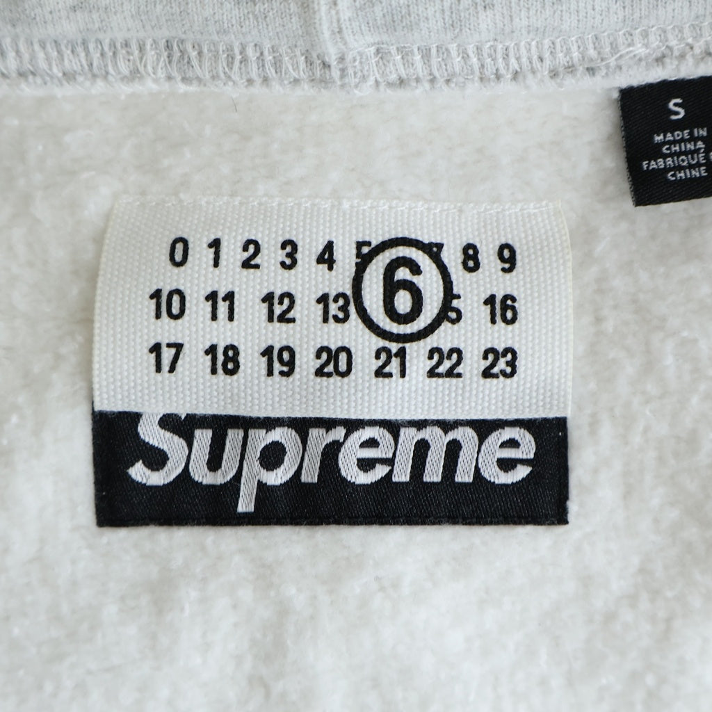 SUPREME(シュプリーム) 26SS ×MM6 Maison Margiela Eagle Zip Up Hooded Sweatshirt メゾンマルジェラ イーグル ジップアップ スウェット プルオーバーパーカー グレー
