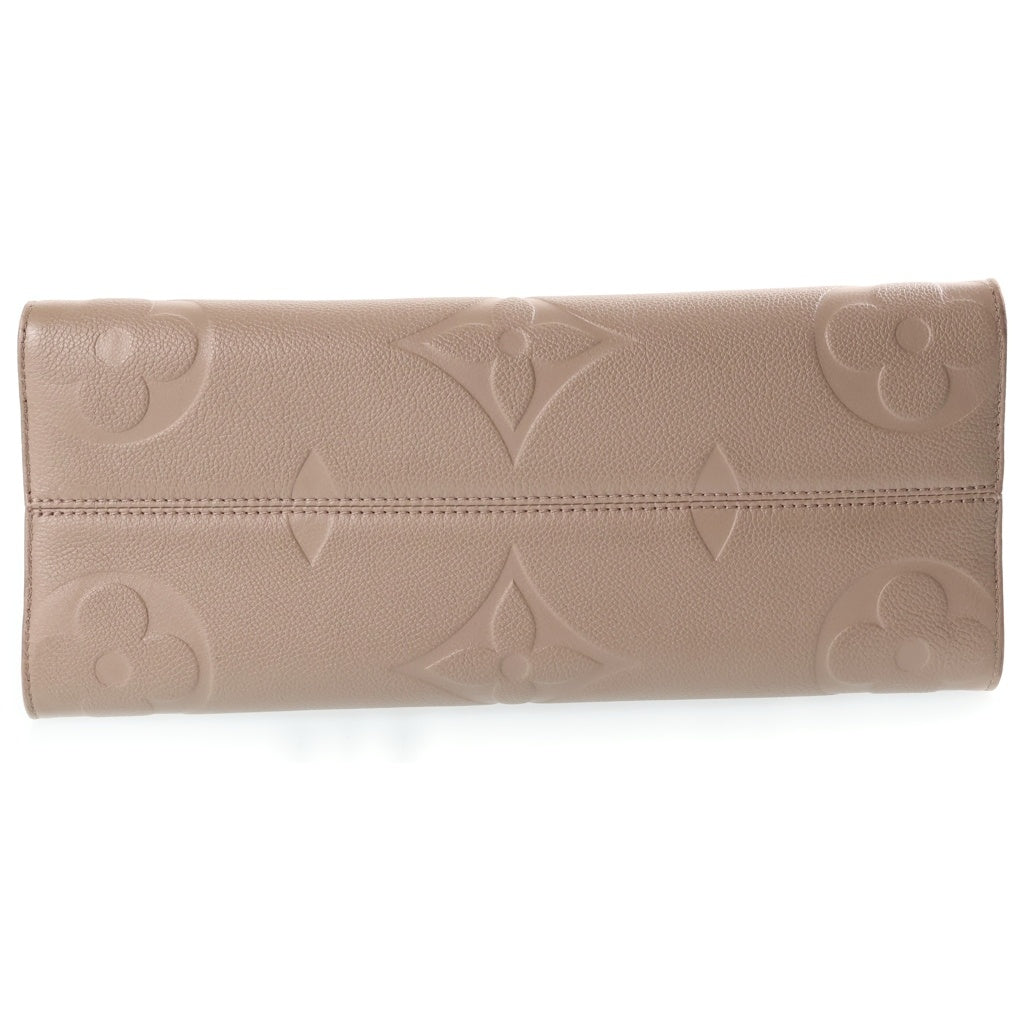 LOUIS VUITTON(ルイヴィトン) モノグラムアンプラント オンザゴーMM トートバッグ ベージュ レザー RFID M45607 レディース