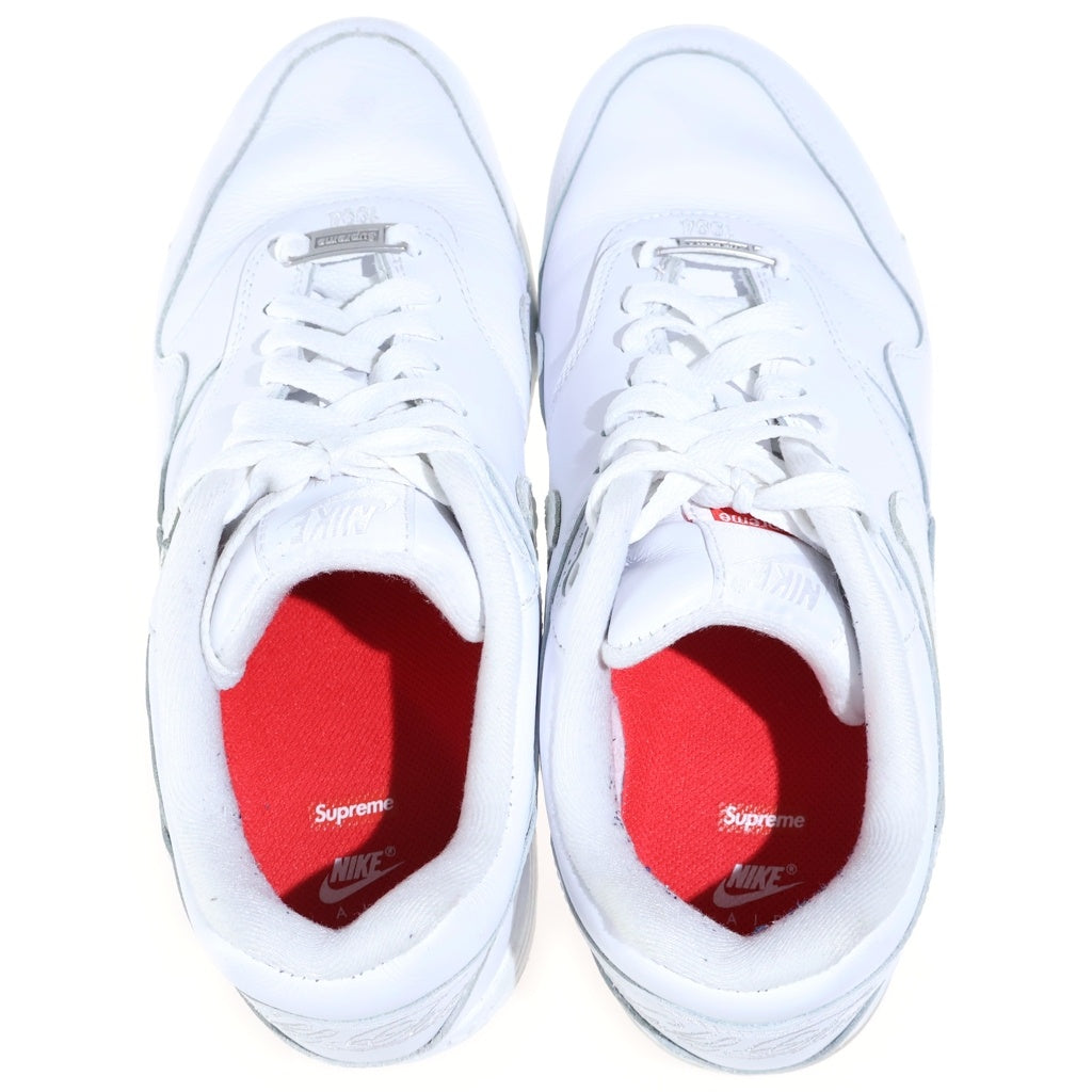 NIKE(ナイキ) ×Supreme AIR MAX 1 87 SP シュプリーム エアマックス1 ローカットスニーカー ホワイト US8/26cm HF8813-100