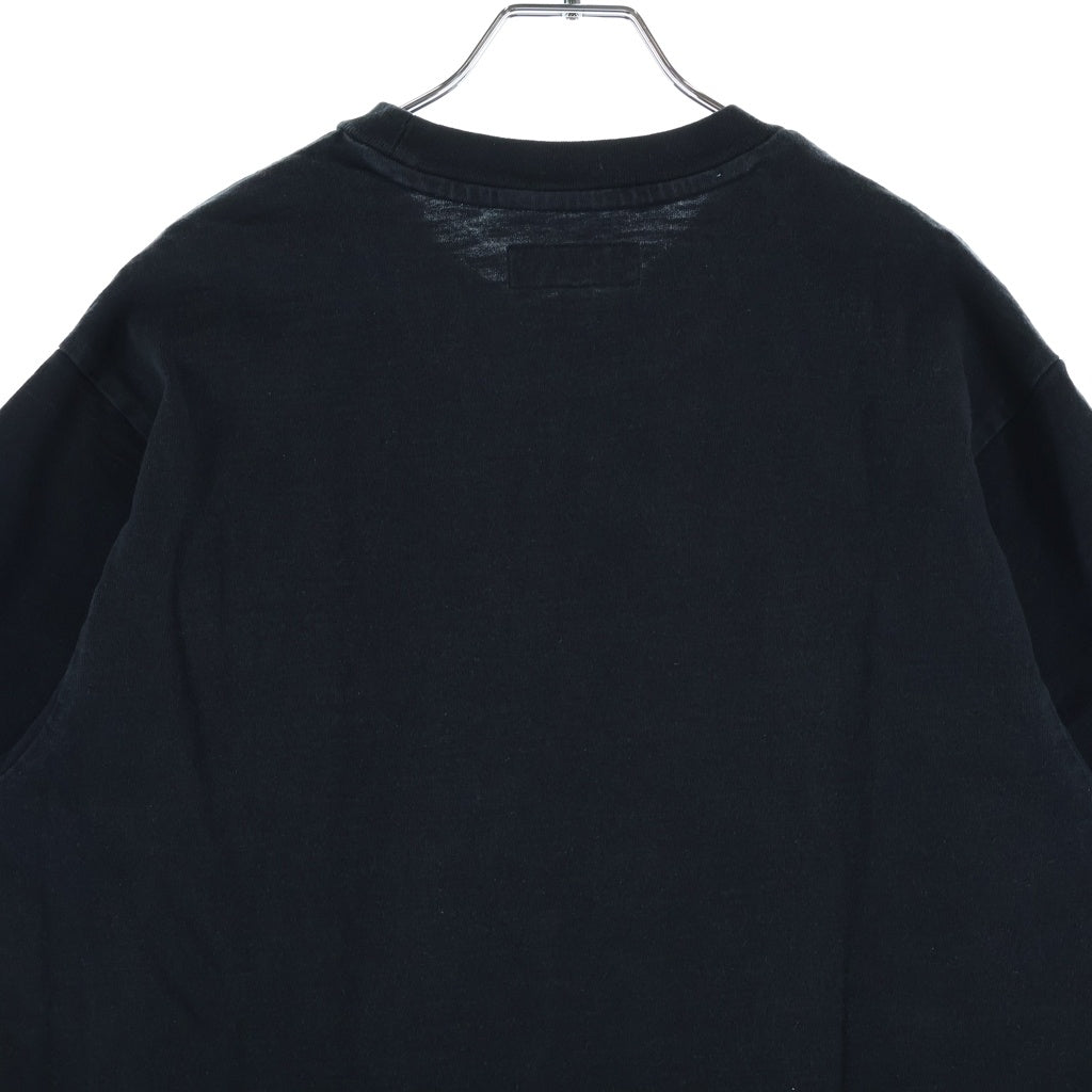 SUPREME(シュプリーム) 25SS S/S Pocket Tee ロゴ刺繍 ポケット付き クルーネック 半袖Tシャツ カットソー ブラック