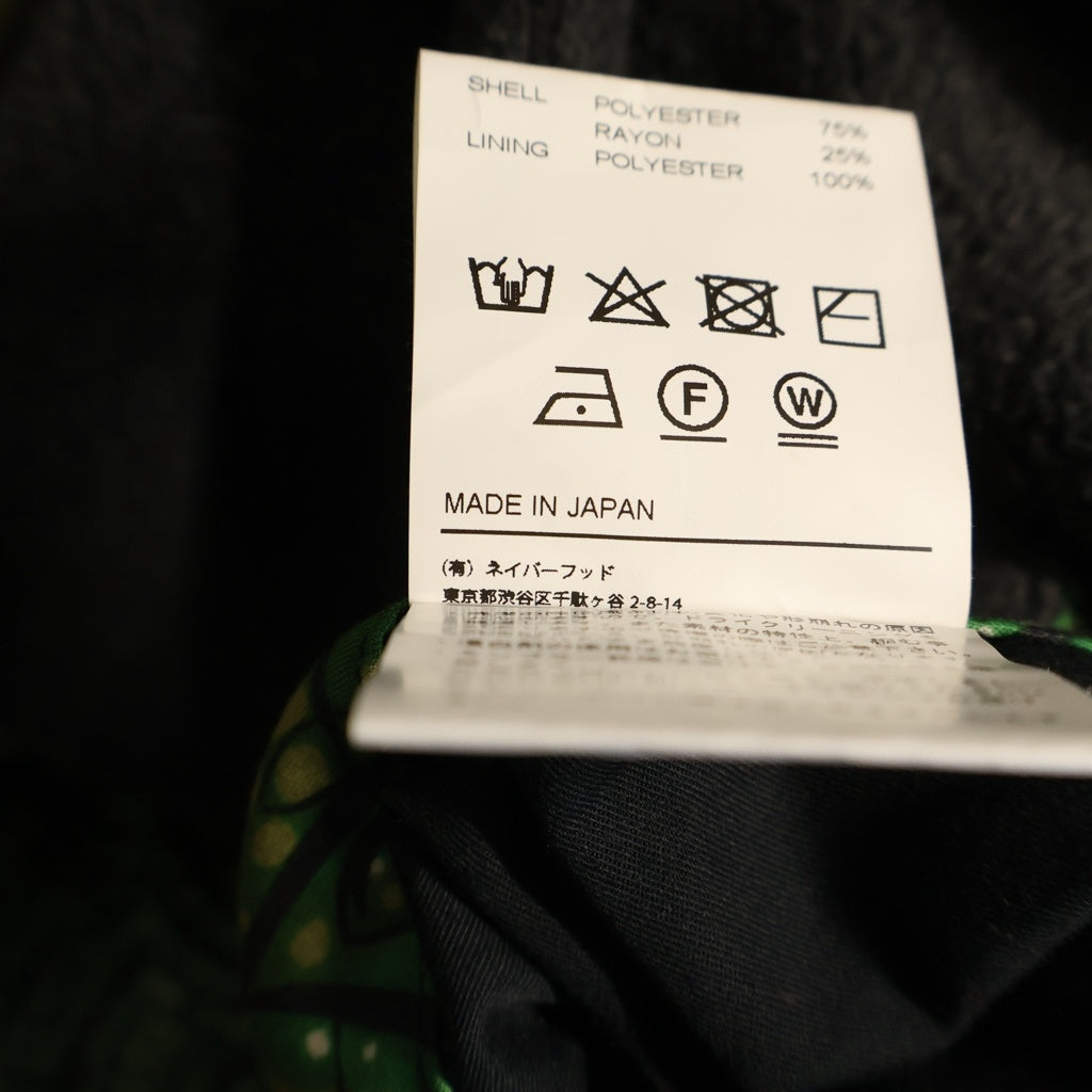 NEIGHBORHOOD(ネイバーフッド) 21AW CHINO ER-COAT フリース ボア フード ロングコート ジャケット ブラック/グリーン 212YTNH-JKM03