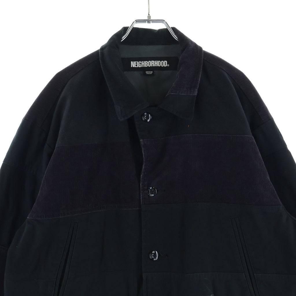 NEIGHBORHOOD(ネイバーフッド) 23AW PATCHWORK JACKET パッチワーク ジャケット ブラック 232UTNH-JKM02