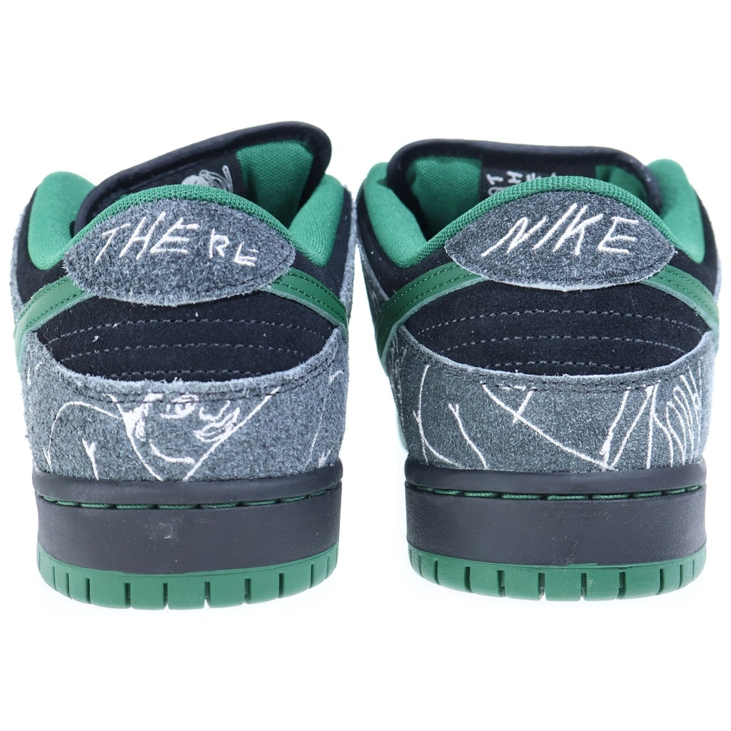 NIKE SB(ナイキエスビー) ×THERE SKATEBOARDS DUNK LOW PRO ゼアスケートボード ダンク ローカットスニーカー ブラック/グリーン US9.5/27.5cm HF7743-001