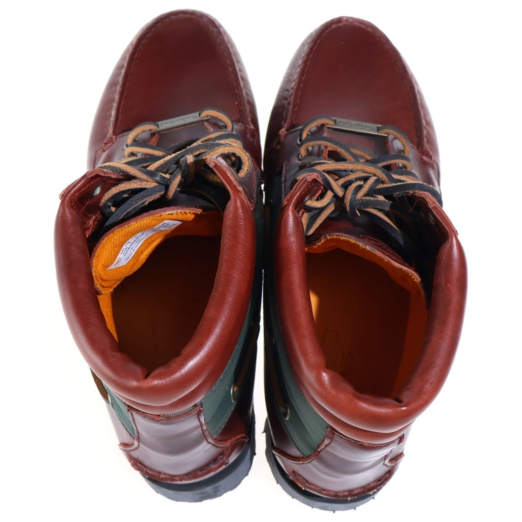 Timberland(ティンバーランド) ×BEAMS 7EYE CLASSIC LUG 7アイ クラシック ラグ ハイカット トレッキングシューズ ブラウン/グリーン TBOA6DNHEDP