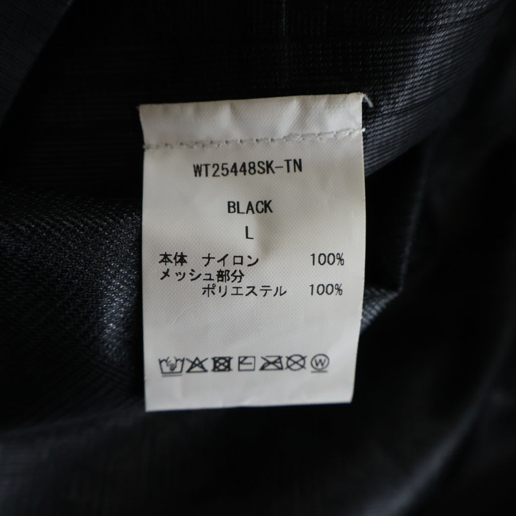 WILD THINGS(ワイルドシングス) 25SS フーデッド ナイロン ジップアップジャケット ブラック WT25448SK-TN