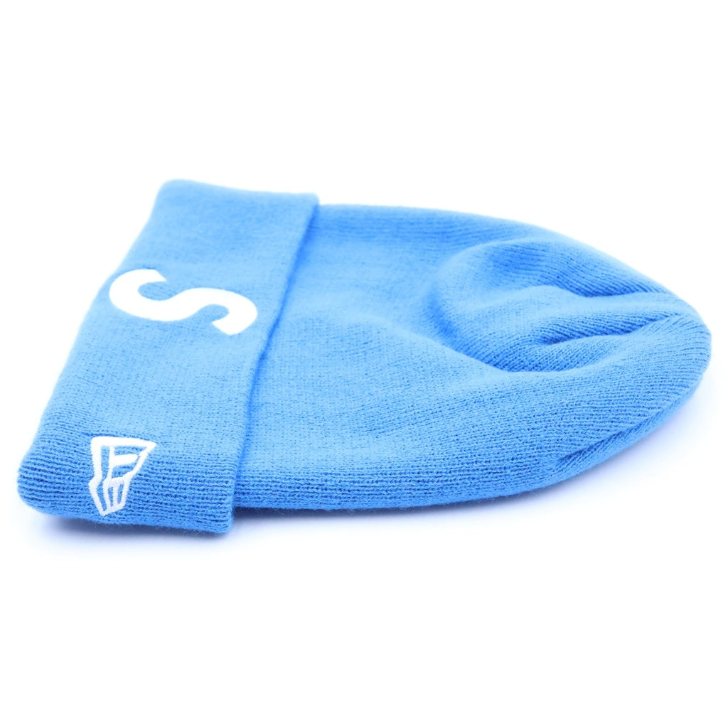 SUPREME(シュプリーム) ×New Era Logo Beanie ニューエラ S ロゴ ビーニー ニット帽 ブルー