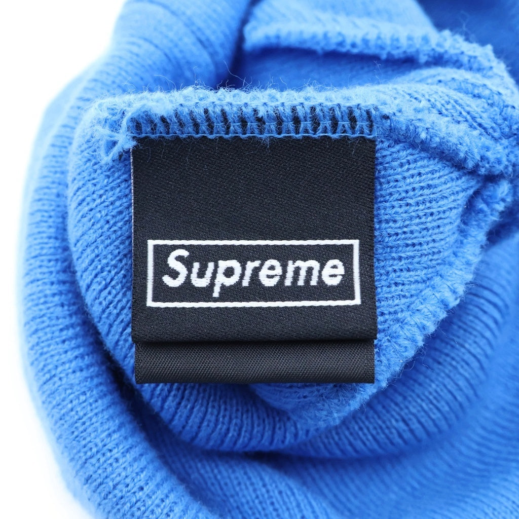 SUPREME(シュプリーム) ×New Era Logo Beanie ニューエラ S ロゴ ビーニー ニット帽 ブルー