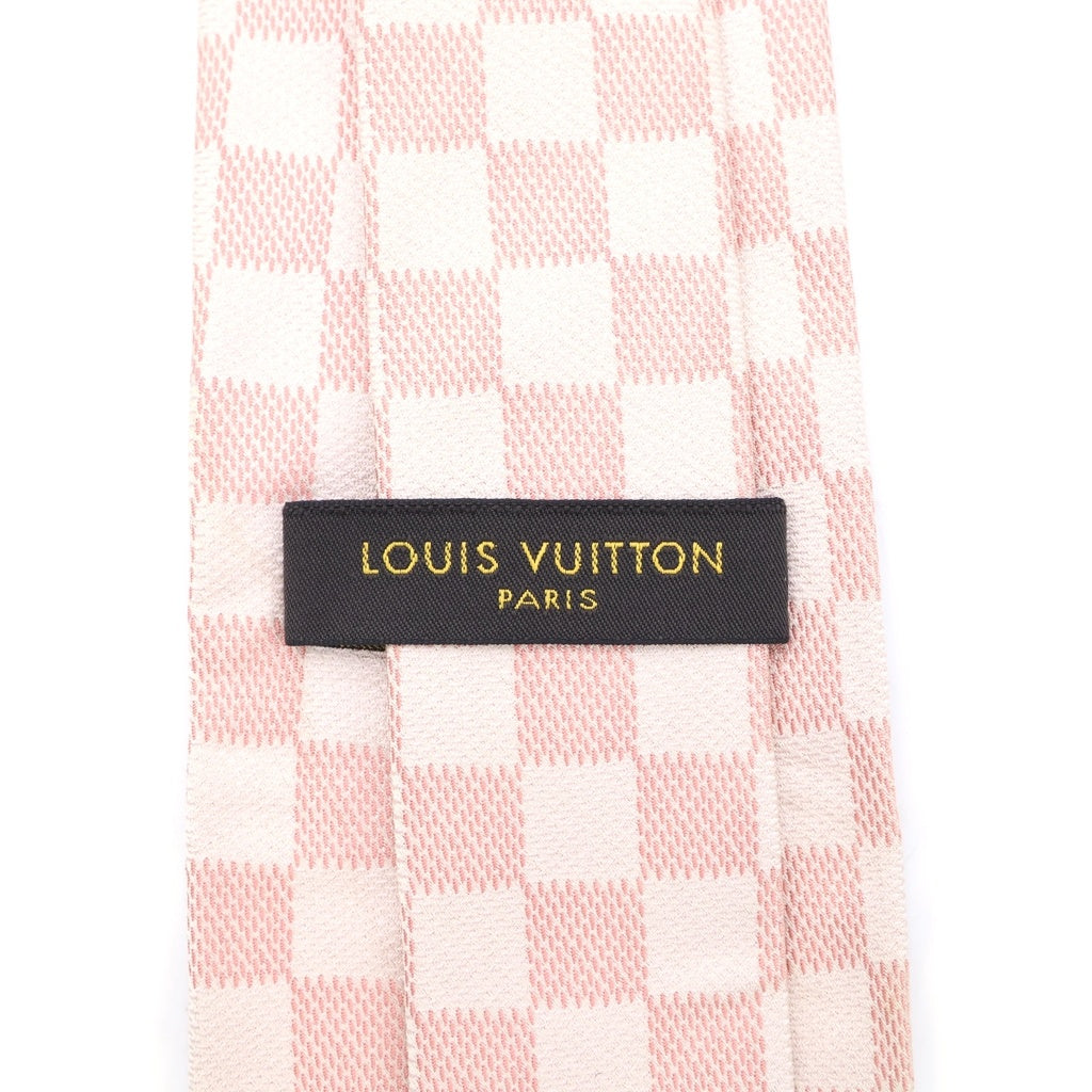 LOUIS VUITTON(ルイヴィトン) クラヴァット ダミエクラシック シルク ネクタイ ピンク