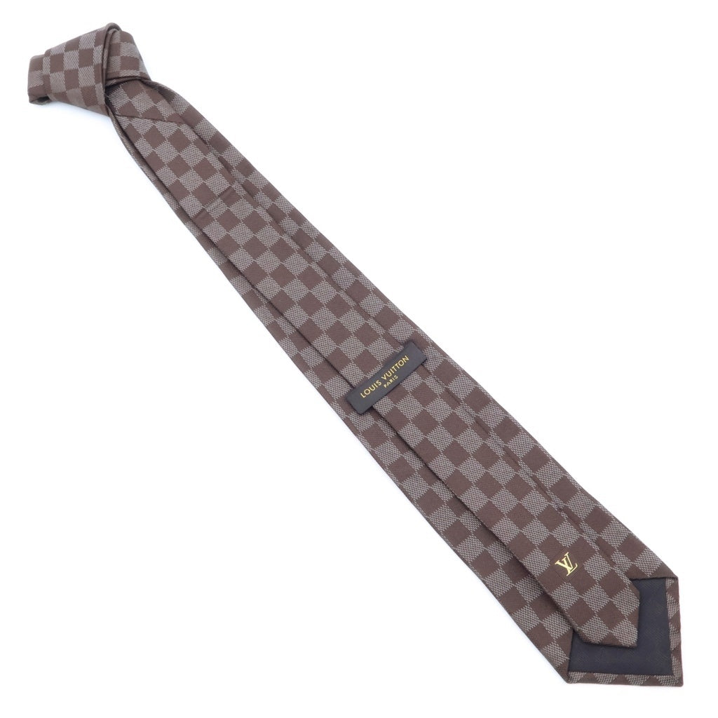 LOUIS VUITTON(ルイヴィトン) クラヴァット ダミエクラシック シルク ネクタイ ブラウン