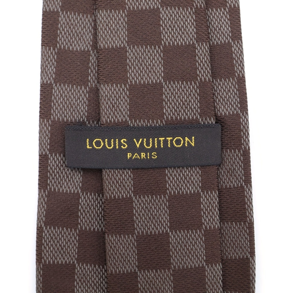LOUIS VUITTON(ルイヴィトン) クラヴァット ダミエクラシック シルク ネクタイ ブラウン