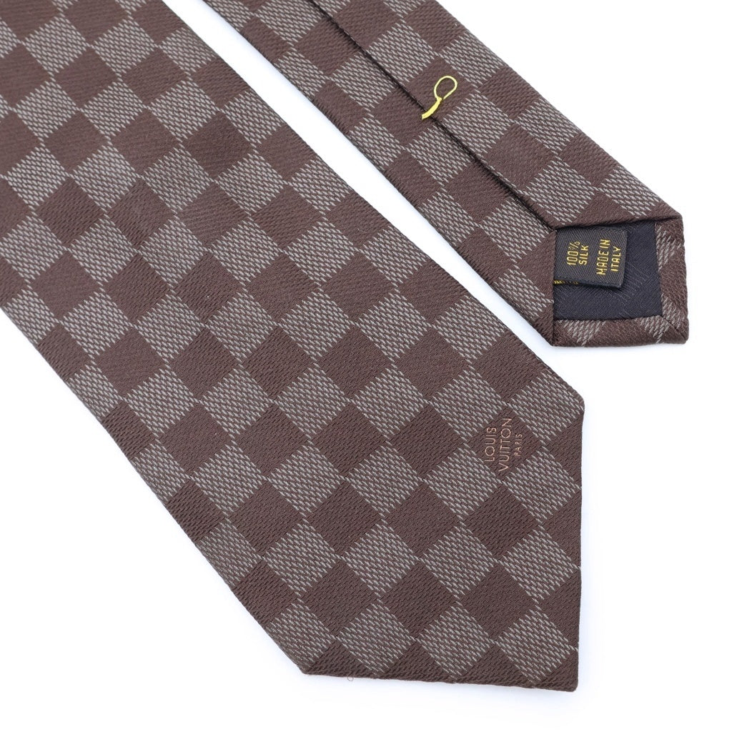 LOUIS VUITTON(ルイヴィトン) クラヴァット ダミエクラシック シルク ネクタイ ブラウン