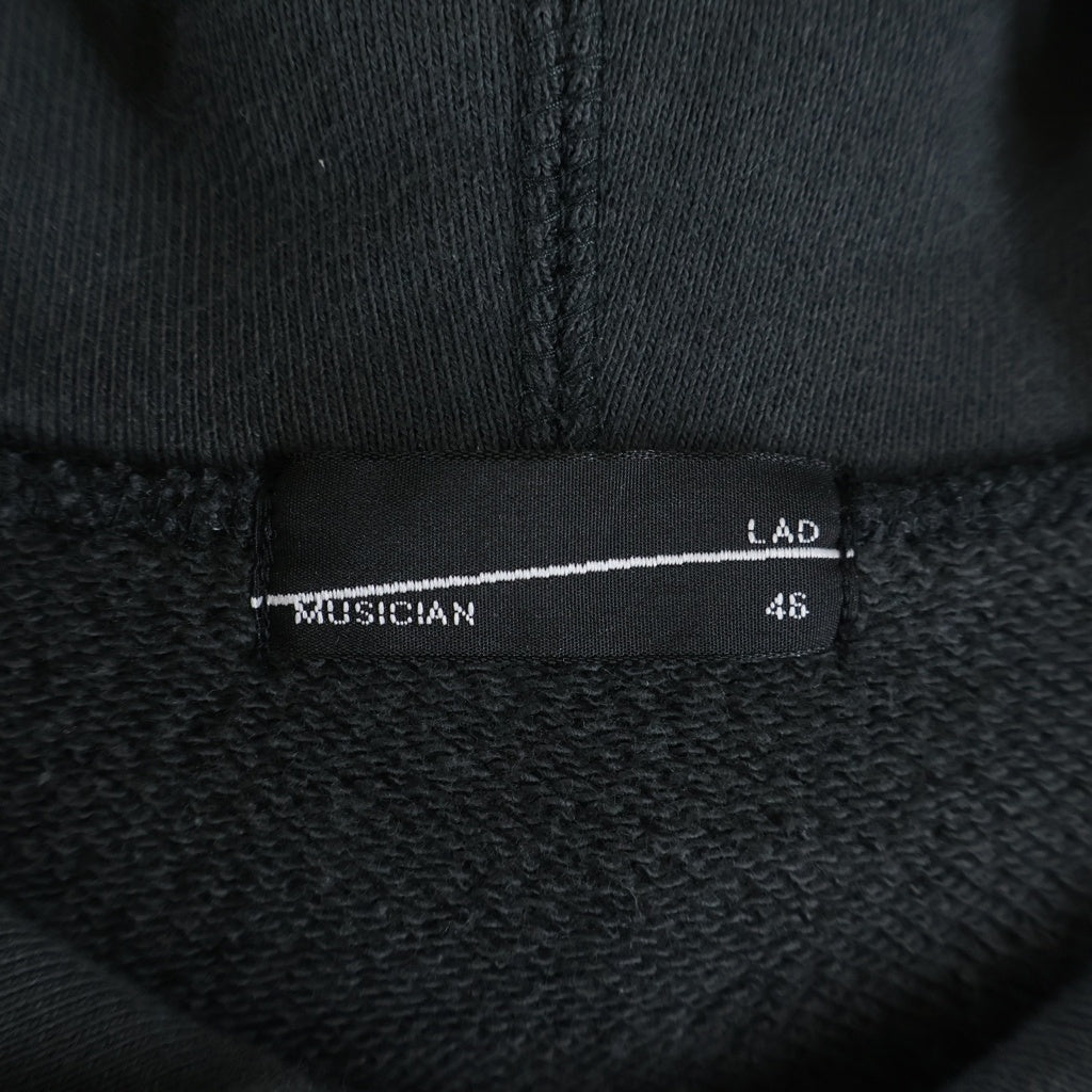 LAD MUSICIAN(ラッドミュージシャン) 23AW ×SLINT スリント グラフィックプリント スウェット ジップアップ パーカー ブラック 2223-606