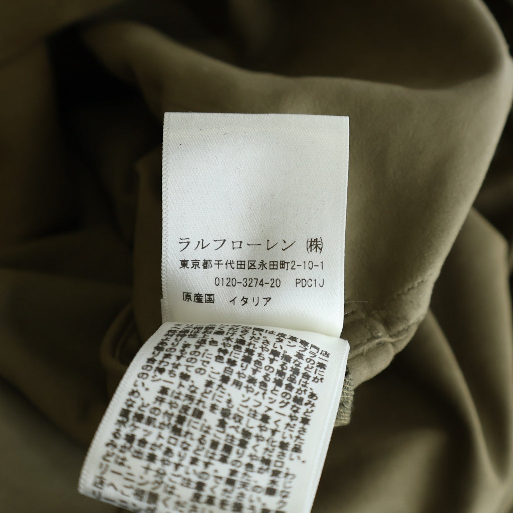 RALPH LAUREN(ラルフローレン) パープルレーベル スエード ジャケット 長袖 シャツ カーキ