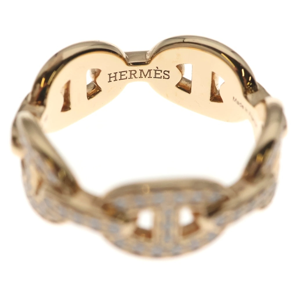 HERMES(エルメス) シェーヌダンクル アンシェネ ダイヤリング ピンクゴールド PG750 #50 レディース
