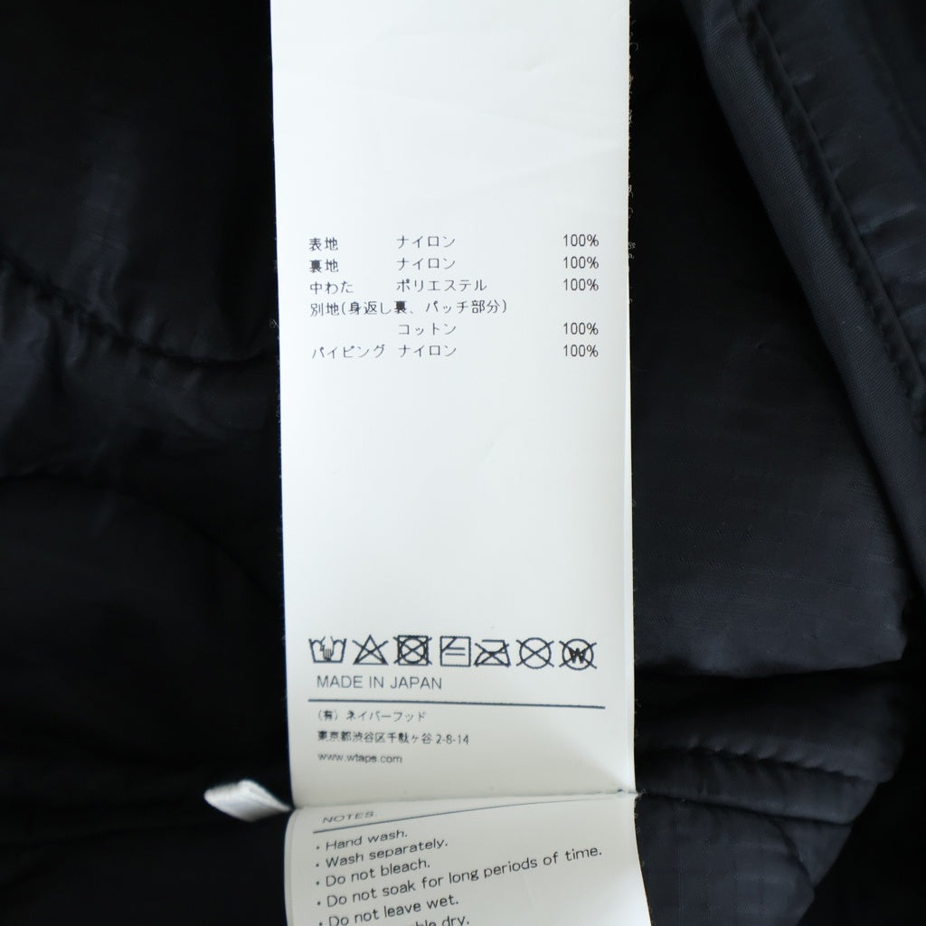 WTAPS(ダブルタップス) 25SS NYLON.RIPSTOP ナイロン リップストップ ジャケット ブラック 251WVDT-JKM01