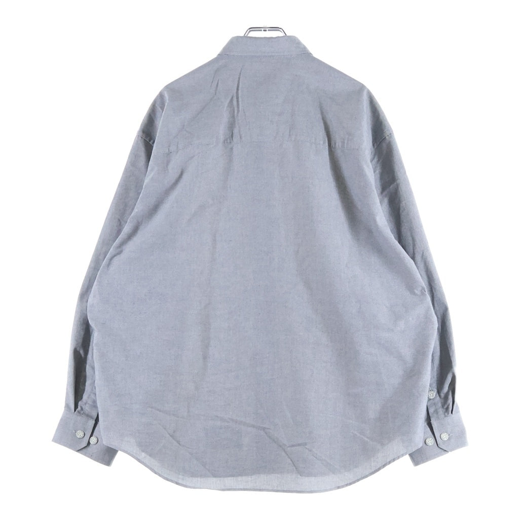 WTAPS(ダブルタップス) 25AW OXFORD. COOLMAX L/S オックスフォード クールマックス 長袖 ボタンダウンシャツ グレー 252CWDT-SHM02