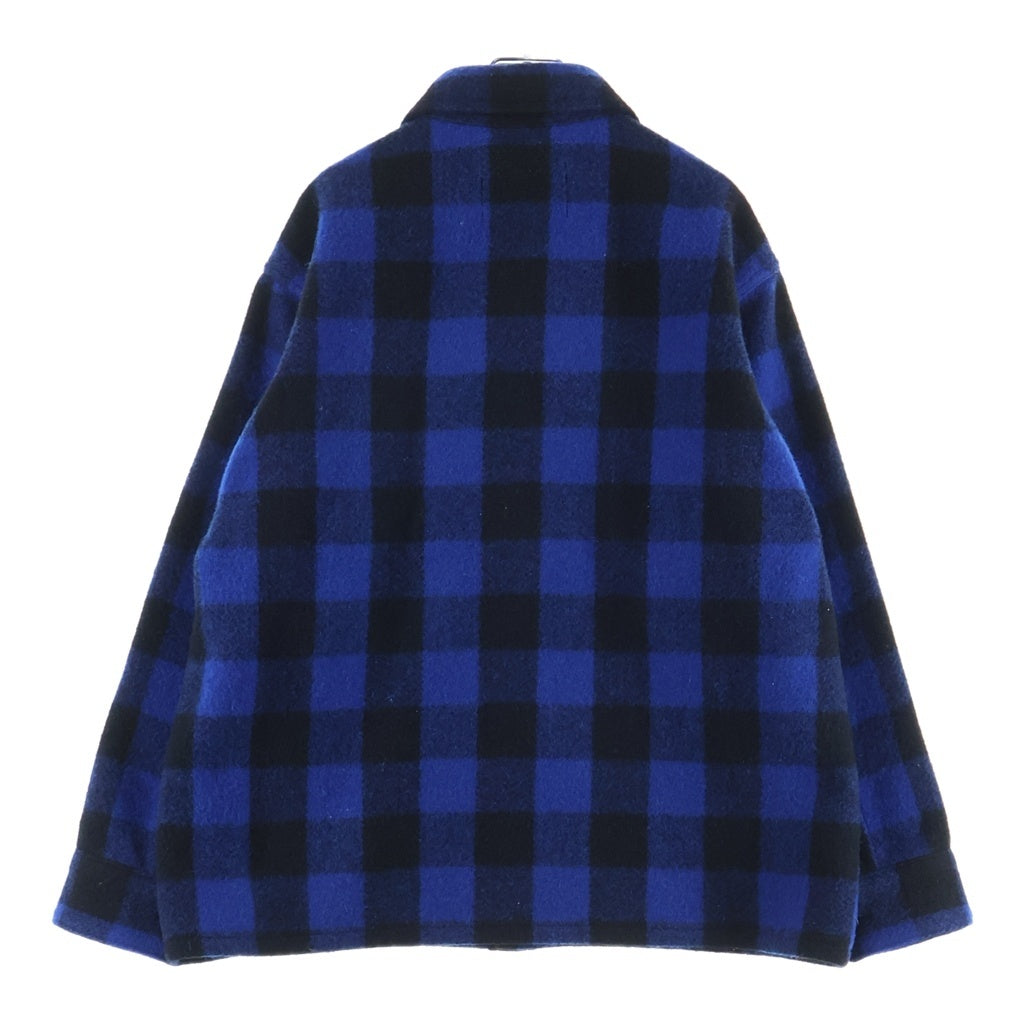 SUBCULTURE(サブカルチャー) 25AW BUFFALO CHECK JACKET バッファロー チェック シャツジャケット ブルー/ブラック SCJK-A2501