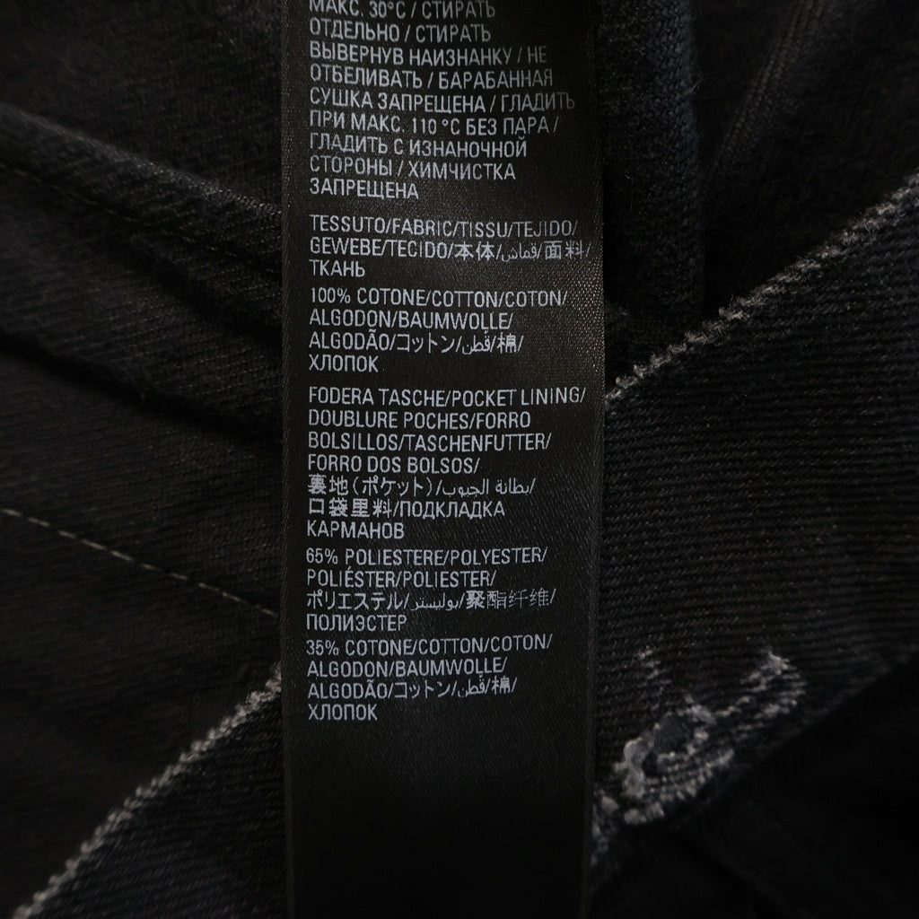 BALENCIAGA(バレンシアガ) 22SS 3B Sports Icon Denim Jacket スポーツ アイコン デニム ジャケット ブラック 704298