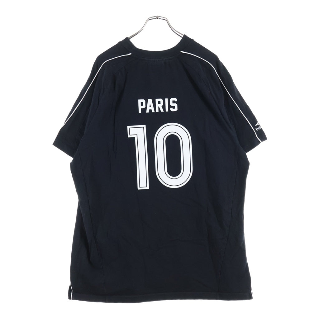 BALENCIAGA(バレンシアガ) 24SS Series Paris Soccer Oversized T-Shirt サッカーシリーズ パリ サッカー オーバーサイズ Tシャツ ブラック 777705