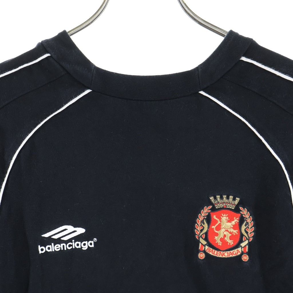 BALENCIAGA(バレンシアガ) 24SS Series Paris Soccer Oversized T-Shirt サッカーシリーズ パリ サッカー オーバーサイズ Tシャツ ブラック 777705