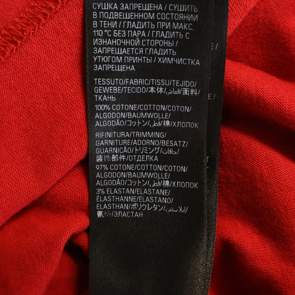 BALENCIAGA(バレンシアガ) 23SS MANY KISSES メニーキス クルーネック 半袖Tシャツ カットソー レッド 739028