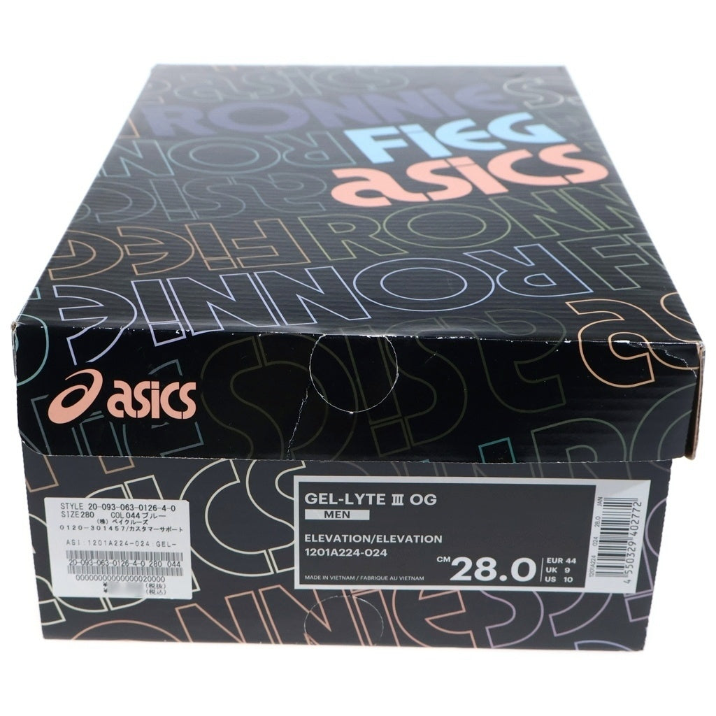 ASICS(アシックス) ×Ronnie Fieg GEL-LYTE3 THE PALETTE ELEVATION ロニー ファイグ ゲルライト3 ザ パレット エレベーション ローカットスニーカー ブルー US10/28cm 1201A224-024