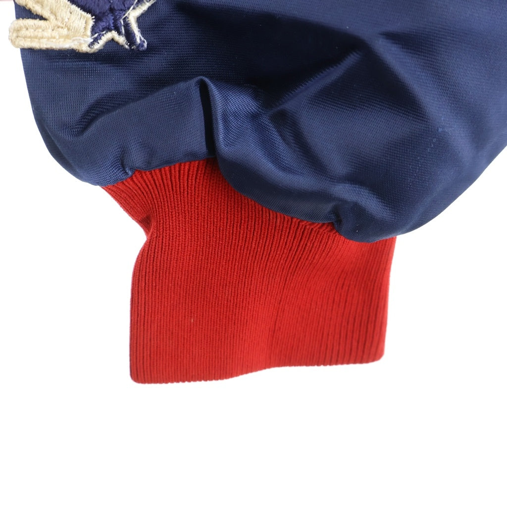 NO BRAND(ノーブランド) STARTER 90s VINTAGE MLB CALIFORNIA ANGELS カリフォルニアエンジェルス サテンスタジャン ネイビー/レッド