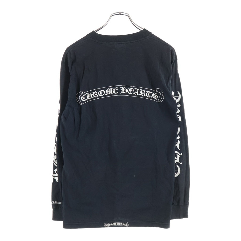 CHROME HEARTS(クロムハーツ) CH L/S T-SHIRT バックスクロールロゴ 長袖Tシャツ ロンT ブラック