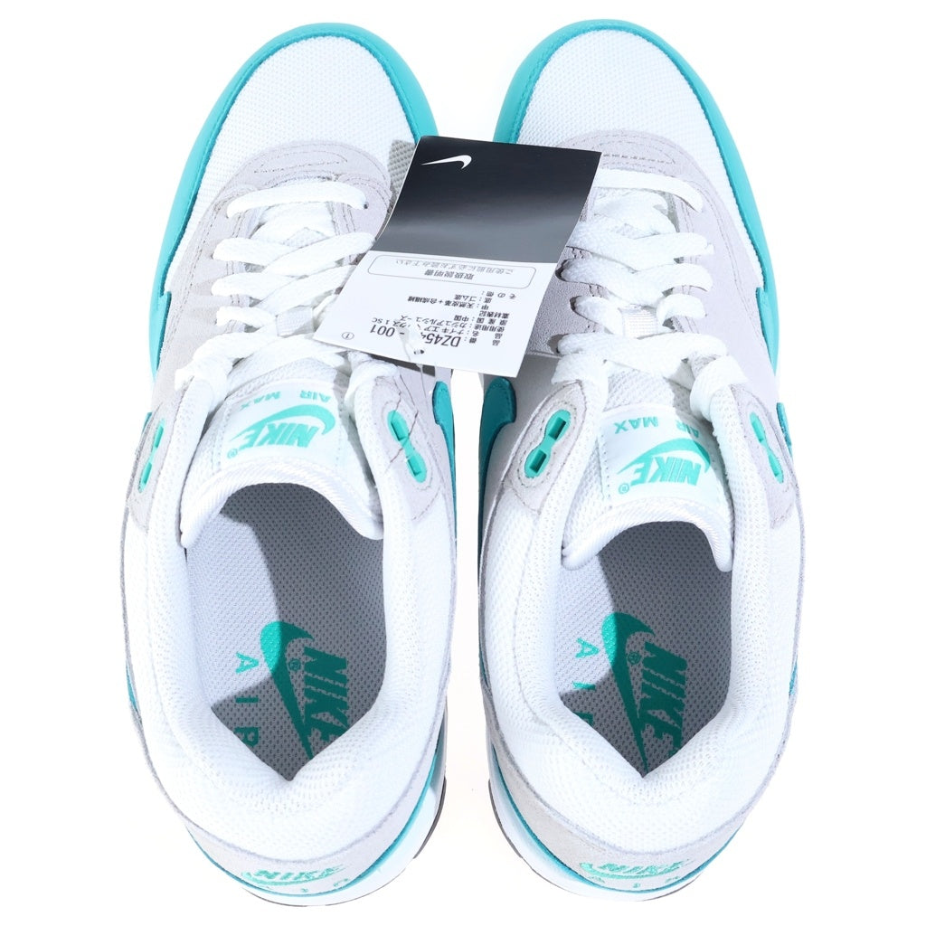 NIKE(ナイキ) AIR MAX 1 CLEAR JADE エアマックス1 クリアジェイド ローカットスニーカー ホワイト/ブルー US8/26cm DZ4549-001