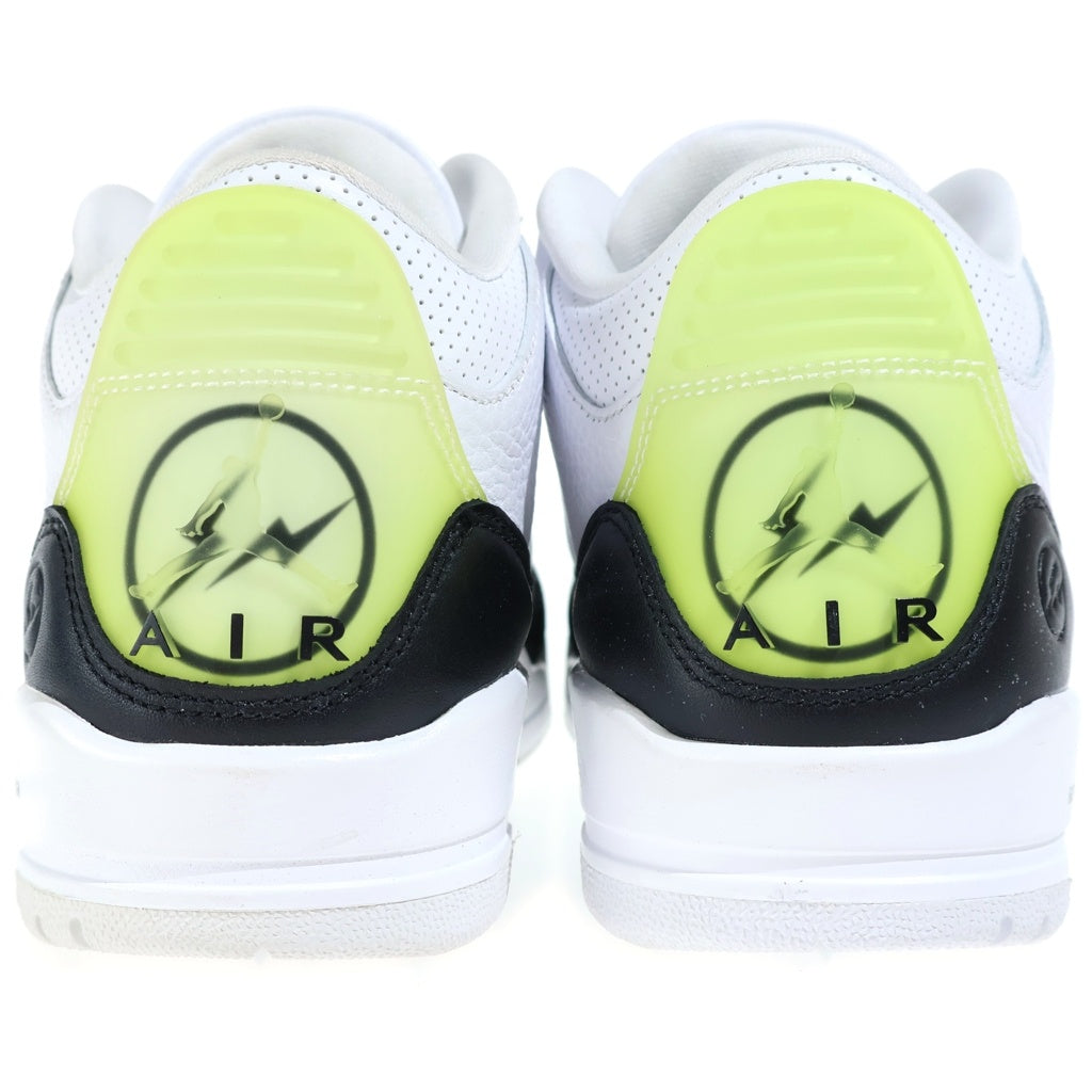 NIKE(ナイキ) ×FRAGMENT AIR JORDAN 3 フラグメント エア ジョーダン3 ローカットスニーカー レディース ホワイト/ブラック US5.5/24cm DA3595-100