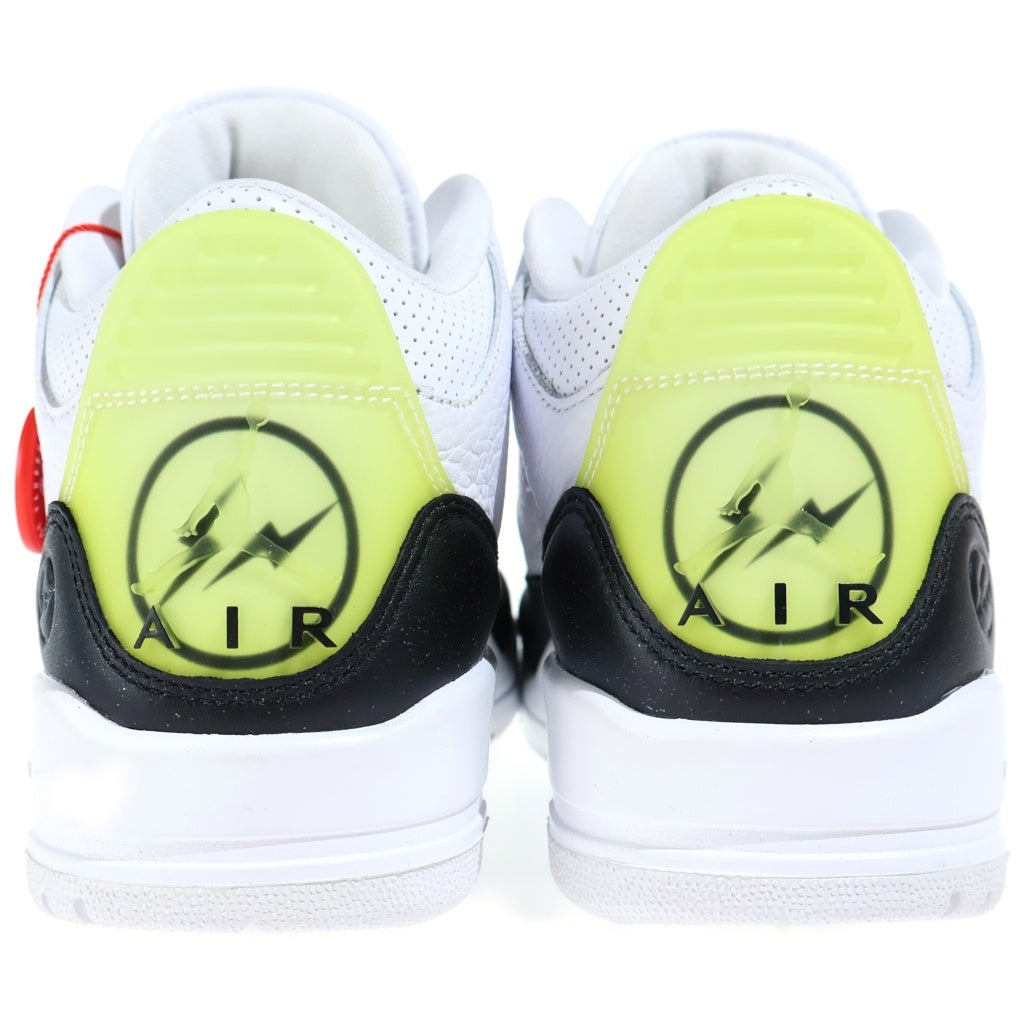 NIKE(ナイキ) ×FRAGMENT AIR JORDAN 3 フラグメント エア ジョーダン3 ローカットスニーカー レディース ホワイト/ブラック US6/24cm DA3595-100