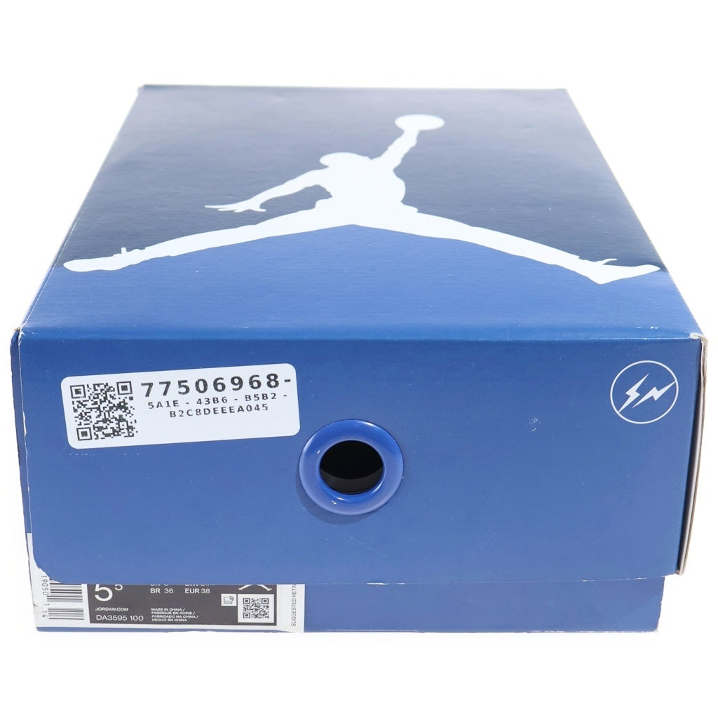NIKE(ナイキ) ×FRAGMENT AIR JORDAN 3 フラグメント エア ジョーダン3 ローカットスニーカー レディース ホワイト/ブラック US6/24cm DA3595-100
