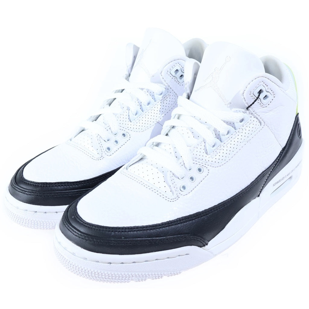 NIKE(ナイキ) ×FRAGMENT AIR JORDAN 3 フラグメント エア ジョーダン3 ローカットスニーカー ホワイト/ブラック US8/26cm DA3595-100