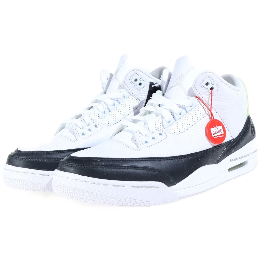 NIKE(ナイキ) ×FRAGMENT AIR JORDAN 3 フラグメント エア ジョーダン3 ローカットスニーカー ホワイト/ブラック US10/28cm DA3595-100