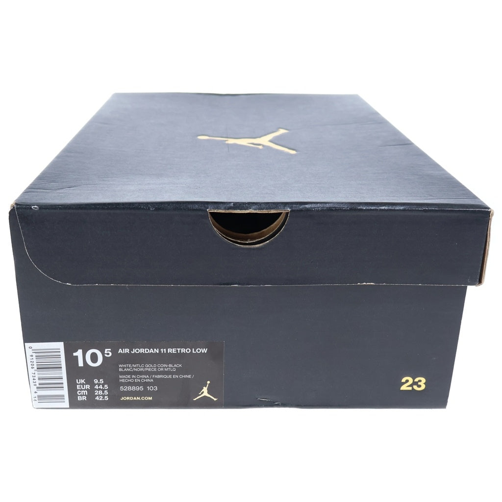 NIKE(ナイキ) AIR JORDAN 11 RETRO LOW CLOSING CEREMONY エア ジョーダン11 レトロ クロージングセレモニー ローカットスニーカー ホワイト/ゴールド US10.5/28.5cm 528895-103