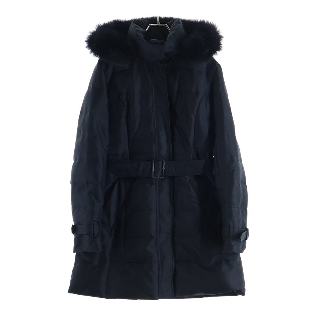 BURBERRY LONDON(バーバリーロンドン) ナイロンダウンコート フード付き ポリエステル ブラック B1C12-654-09 レディース