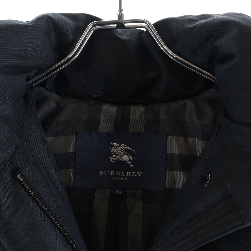 BURBERRY LONDON(バーバリーロンドン) ナイロンダウンコート フード付き ポリエステル ブラック B1C12-654-09 レディース